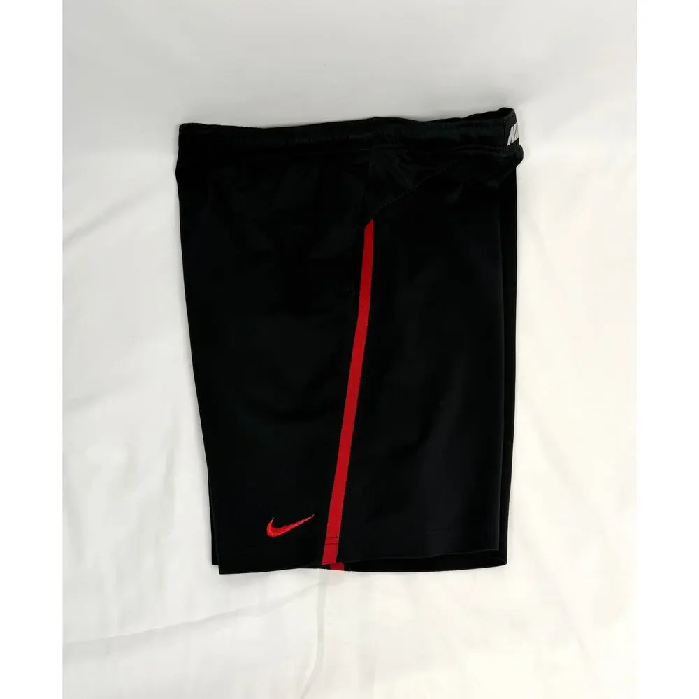 Nike Dri-FIT Athletic Shorts Mens Medium Black Red Basketball Training Gym M